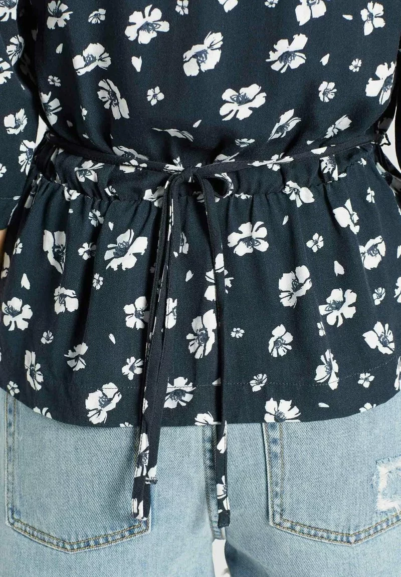 Khujo RINALDA - Blusa - Blau Weiß Geblümt, Mujer 7 Khujo RINALDA - Blusa - Blau Weiß Geblümt, Mujer - Imagen 7