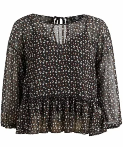 Khujo KLEMENTINA - Blusa - Black/blue, Mujer -Tienda de ventas KHUJO acc4cf22f89c416ca31432fcfb3d6a8f