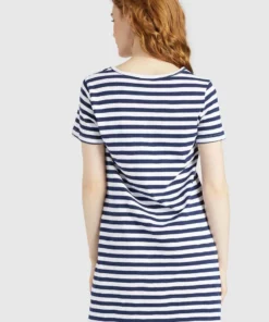 Khujo VAISHALI - Vestido Ligero - Blau Gestreift, Mujer -Tienda de ventas KHUJO ad64b65d0e7141028ca6c53edc21902a