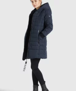 Khujo CONSTANZE PEACHED - Abrigo De Invierno - Dunkelblau, Mujer -Tienda de ventas KHUJO ad84dda6fab7434db4128576389352a5
