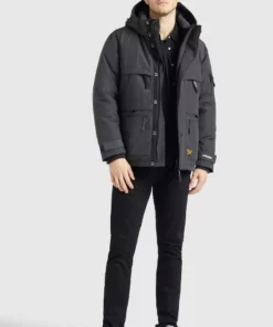Khujo BOYNTON - Chaqueta De Invierno - Dunkelgrau, Hombre -Tienda de ventas KHUJO ad91e9cee65d476ca2e289f07789dcb1