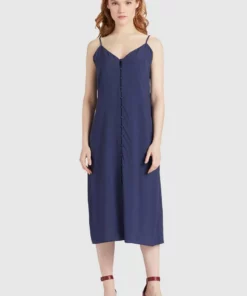 Khujo VALERIYA - Vestido Informal - Dark Blue, Mujer