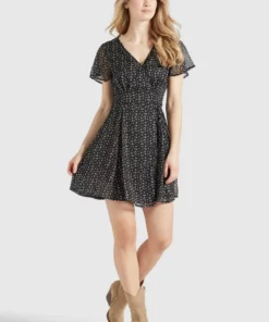 Khujo VARVARA - Vestido Informal - Black/blue, Mujer -Tienda de ventas KHUJO af266f8c22074ef7b4b9df03bd58092e