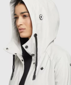 Khujo ODELIE - Impermeable - Hellgrau, Mujer -Tienda de ventas KHUJO b02afb9ef76c42fabbf79a905b245e9f