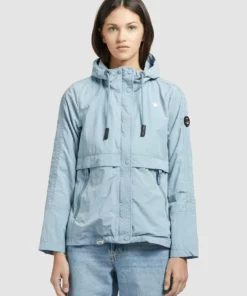 Khujo ZAHIRA3 - Chaqueta Fina - Hellblau, Mujer