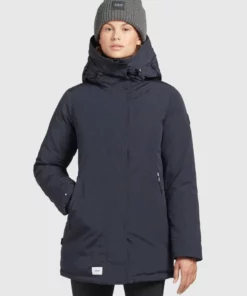 Khujo KANDA - Abrigo De Invierno - Dark Blue, Mujer