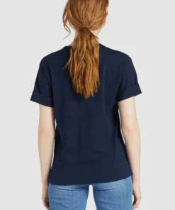 Khujo ALLMUT - Camiseta Básica - Dark Blue, Mujer -Tienda de ventas KHUJO b287f436e993458ca4ac405ebc6ae3f8