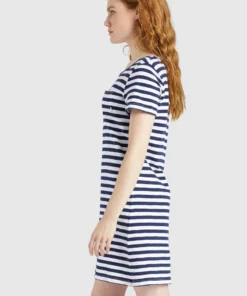 Khujo VAISHALI - Vestido Ligero - Blau Gestreift, Mujer -Tienda de ventas KHUJO b297f94f4c0b4a598f51d097fab863e7