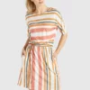 Khujo GABY - Vestido Ligero - Mehrfarbig Gestreift, Mujer