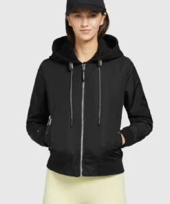 Khujo PERSEE - Chaqueta Fina - Schwarz, Mujer