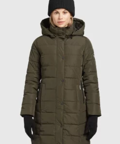 Khujo DELINAS2 - Abrigo De Invierno - Dunkeloliv, Mujer
