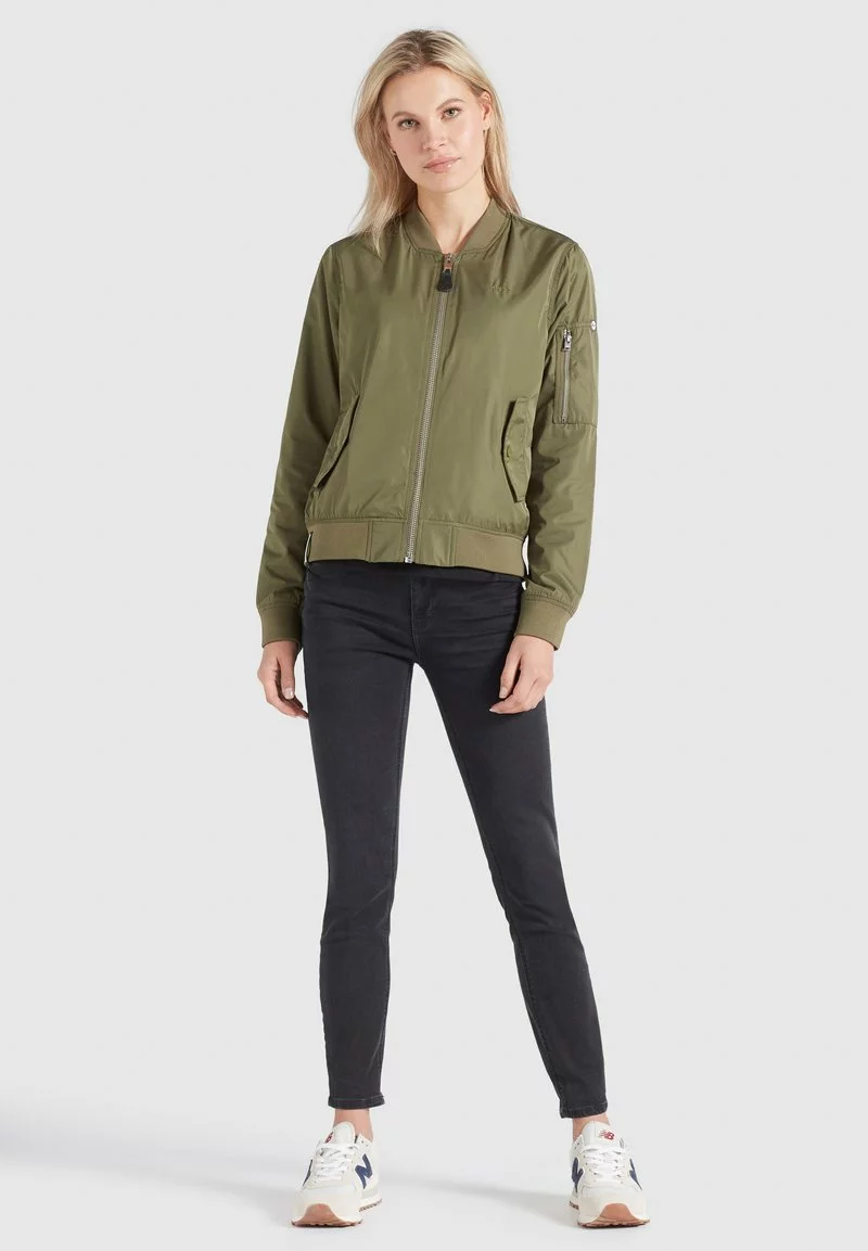 Khujo FENCY - Chaquetas Bomber - Khaki Pes, Mujer 5 Khujo FENCY - Chaquetas Bomber - Khaki Pes, Mujer - Imagen 5