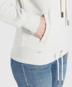 Khujo TEMPA - Jersey Con Capucha - Hellgrau Meliert, Mujer -Tienda de ventas KHUJO b61f1cc185cc4b55bc9640b86696790e