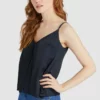 Khujo SUGAR - Blusa - Dark Blue, Mujer