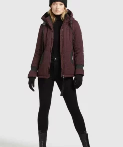 Khujo TWEETY PRIME5 PEACHED - Chaqueta De Entretiempo - Weinrot, Mujer -Tienda de ventas KHUJO b7f43c4f38924c4eb704217f56709aa4