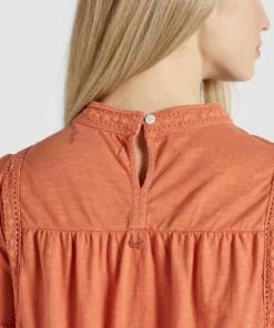 Khujo TINCA - Blusa - Terrakotta, Mujer -Tienda de ventas KHUJO b85d1a36237446019a967dec4d8549df