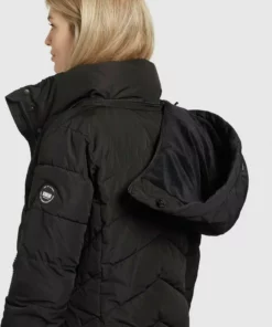 Khujo DELINAS2 - Abrigo De Invierno - Schwarz, Mujer -Tienda de ventas KHUJO b8c02e9621254debbf44a86a404cfc1c