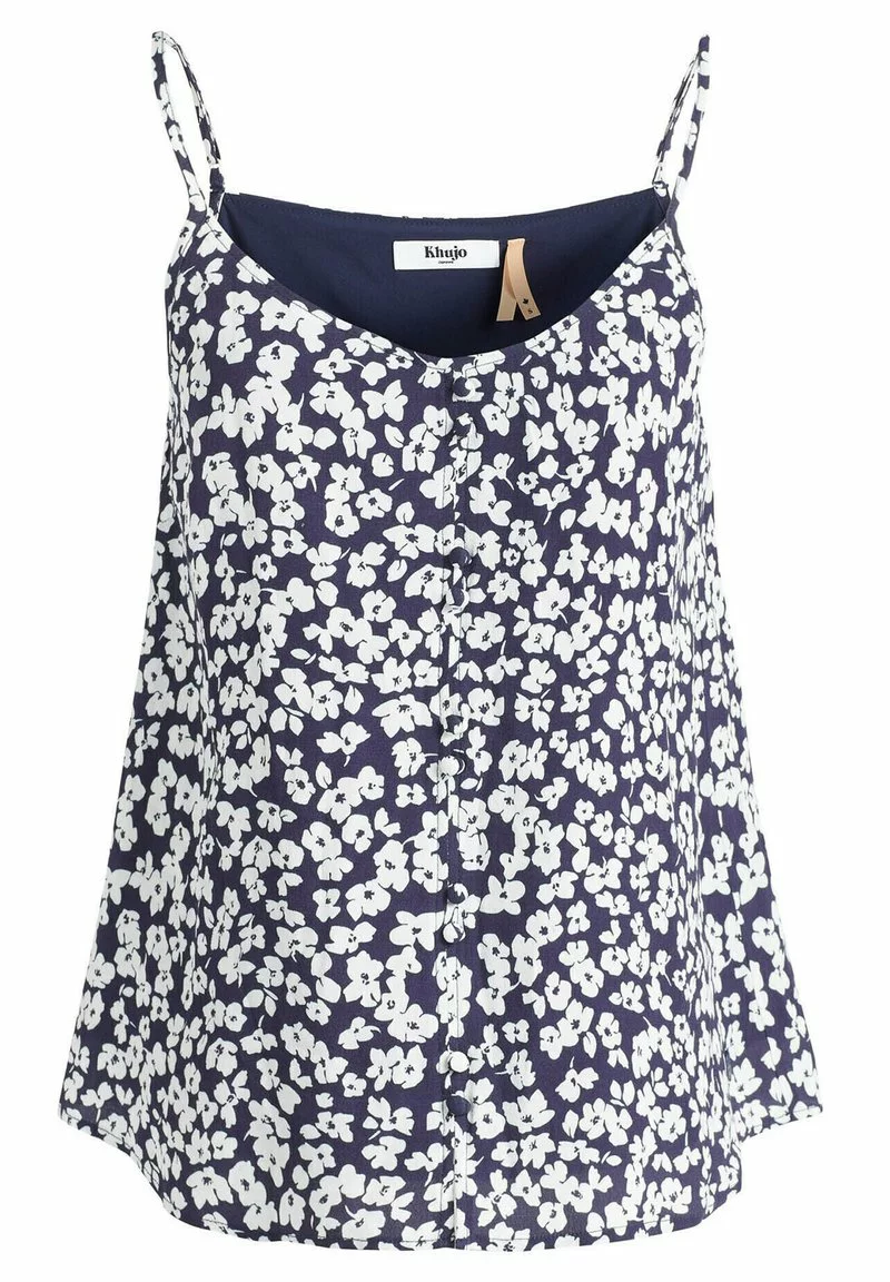 Khujo ELLEN - Blusa - Dunkelblau Weiß Geblümt, Mujer 9 Khujo ELLEN - Blusa - Dunkelblau Weiß Geblümt, Mujer - Imagen 9