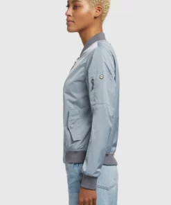 Khujo STENCE - Chaquetas Bomber - Blaugrau Hell, Mujer -Tienda de ventas KHUJO bc00d5d0fb3d49c5b825f267818de236