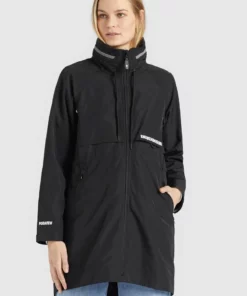 Khujo AYANDA - Abrigo Corto - Schwarz, Mujer