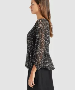 Khujo KLEMENTINA - Blusa - Black/blue, Mujer -Tienda de ventas KHUJO bca47031b3df4f81ae30d76d44a2acbe