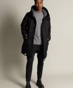 Khujo TAWAI - Abrigo De Invierno - Schwarz, Hombre