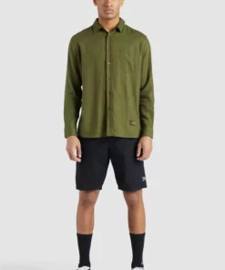 Khujo BRODY - Camisa - Green, Hombre