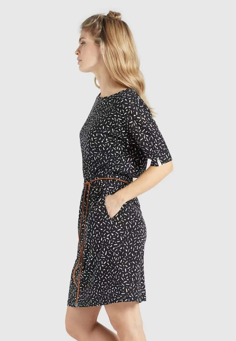 Khujo GABY - Vestido Ligero - Schwarz-weiß Gemustert, Mujer 4 Khujo GABY - Vestido Ligero - Schwarz-weiß Gemustert, Mujer - Imagen 4