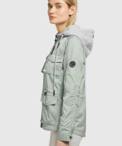 Khujo FLAMES - Chaqueta Fina - Blassgrün, Mujer -Tienda de ventas KHUJO be53c232e33e41baa5ec75607bfe74b0