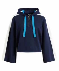 Khujo ZENGINA - Jersey Con Capucha - Blue/white, Mujer -Tienda de ventas KHUJO bf54a8a76b634c72b6df263b68811dba