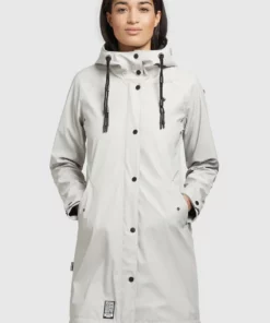 Khujo ODELIE - Impermeable - Hellgrau, Mujer