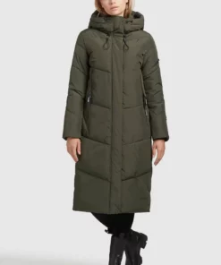 Khujo SONJE3 - Abrigo De Invierno - Dunkeloliv, Mujer
