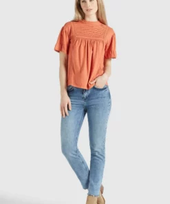 Khujo TINCA - Blusa - Terrakotta, Mujer -Tienda de ventas KHUJO c2b2202640bc48edb274fb9bbb860642