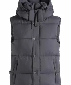 Khujo MARGARIDA MATT - Chaleco - Grau, Mujer -Tienda de ventas KHUJO c3c67049b3e34b9c9f1083a907586651