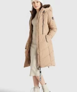 Khujo ARIBAY PEACHED - Abrigo De Invierno - Beige, Mujer -Tienda de ventas KHUJO c3deb713b70c46ac9e5320de10b48f44