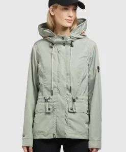 Khujo DEBBY - Chaqueta Fina - Blassgrün, Mujer
