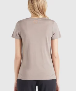 Khujo FRANCESCA SMILE - Camiseta Estampada - Graubraun, Mujer -Tienda de ventas KHUJO c4c93cab7d7e45fc9458a85a804afd70