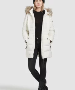 Khujo AMARAY2 - Abrigo De Invierno - Naturweiß, Mujer -Tienda de ventas KHUJO c57d7a36029b45f7bf3928fd1fbdb99b