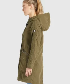 Khujo NEPHELE - Parka - Khaki, Mujer -Tienda de ventas KHUJO c6727ee6e81c4886963fc7690e556e89