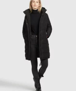 Khujo DELINAS2 - Abrigo De Invierno - Schwarz, Mujer -Tienda de ventas KHUJO c69bd0b69ce64a90918fe60b6f71fa45