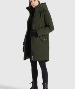 Khujo CHARLYN2 - Abrigo De Invierno - Dunkeloliv Polyester, Mujer -Tienda de ventas KHUJO c7feab0d6aeb4b0ea8b4e7b9d204c0cd
