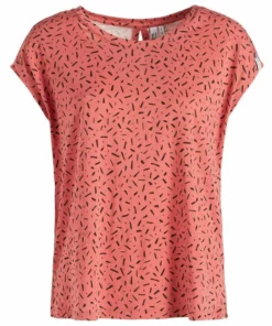 Khujo TALAJA - Camiseta Estampada - Rosa-schwarz Gemustert, Mujer -Tienda de ventas KHUJO c80de585746d4f90acedfab69bd15022