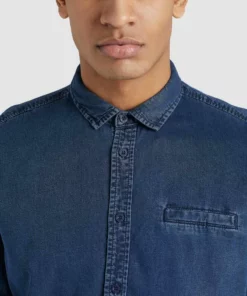 Khujo POSTO - Camisa - Denim Blau, Hombre -Tienda de ventas KHUJO c9a3779c89a047709a66c9e7f8db960f