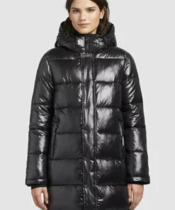 Khujo WENCKE SHINY - Chaqueta De Invierno - Schwarz, Mujer