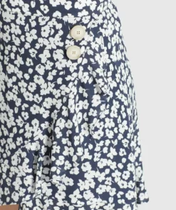 Khujo UNDINE - Falda Acampanada - Dunkelblau-weiß Geblümt, Mujer -Tienda de ventas KHUJO c9cce63f929e4e10925cfbaa39613f18