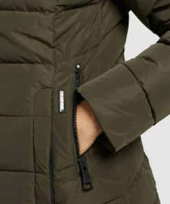 Khujo DELINAS2 - Abrigo De Invierno - Dunkeloliv, Mujer -Tienda de ventas KHUJO cab0f4b8e45c4e0786dee42ffc1e5ce7