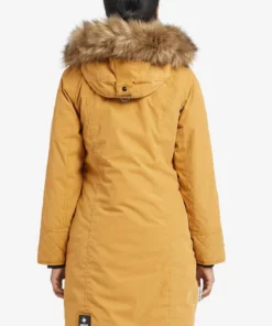 Khujo EFFI - Abrigo De Invierno - Mustard, Mujer -Tienda de ventas KHUJO cad7303e5a94476497179517d73cd55d
