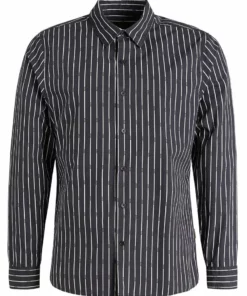 Khujo WAITE - Camisa - Schwarz Gestreift, Hombre -Tienda de ventas KHUJO cb3363536e9945b29796797e64d6e503