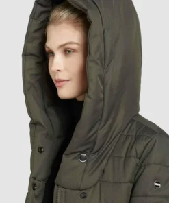 Khujo CONSTANZE STRUCTURED - Abrigo De Invierno - Dunkeloliv, Mujer -Tienda de ventas KHUJO cb8472c58e0d4299b8c98b775d33ad41