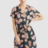 Khujo ELIZAVETA - Vestido Camisero - Xb8 Rose Hawaiian Floral Aop, Mujer